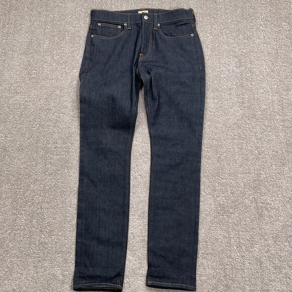 J. Crew Other - J Crew 250 Jeans Men 31W 32L Indigo Blue Kurabo Japanese Skinny Leg Denim